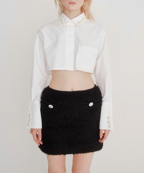 epine（エピヌ）の「bijou fur skirt（スカート）」 - WEAR