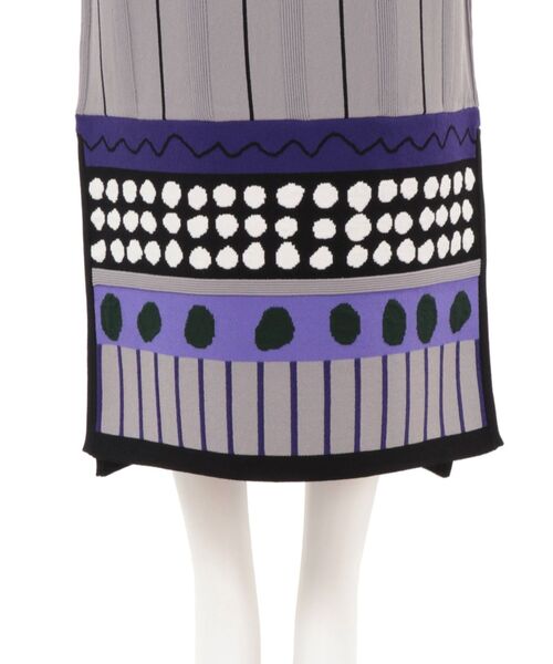 UN3D.（アンスリード）の「ミックスドットジャカードニットスカート