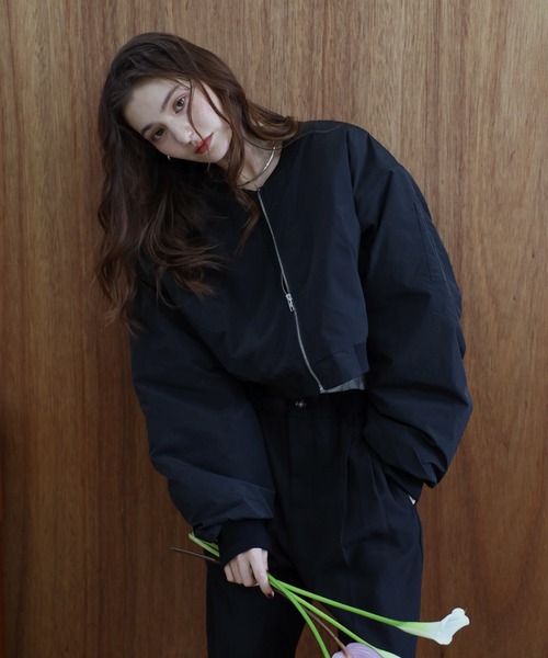 ENC（エンク）の「cropped MA-1 / クロップド丈MA-1（MA-1）」 - WEAR