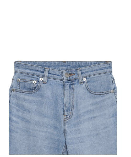 セミフレアカットオフデニムパンツ（デニムパンツ）｜anuans（ア