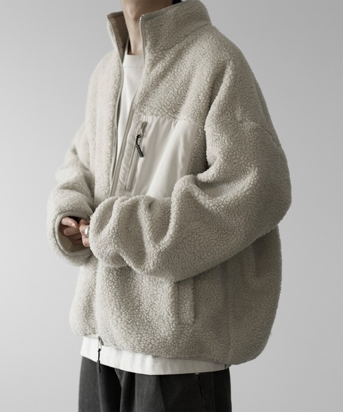 RUUBON】 high neck boa jacket / ハイネック ボアジャケット