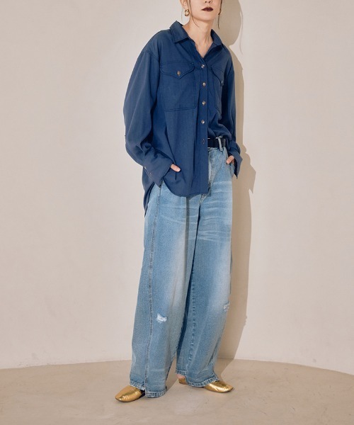 YENN（イエン）の「【バレルレッグシルエット】YENN カーブドシーム