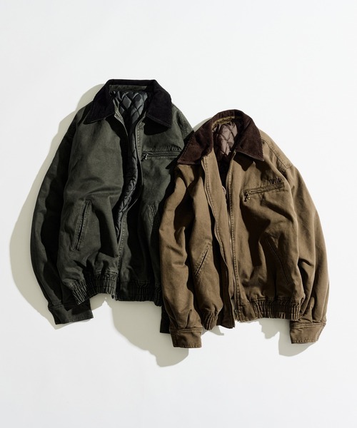 WETTEMPT（ウィテンプト）の「SULFUR DYED QUILTED TWILL BLOUSON