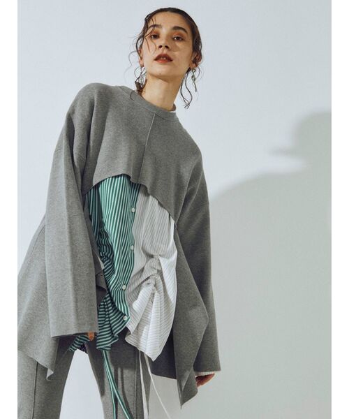 UN3D.（アンスリード）の「ヘムギャザーシャツ（シャツ/ブラウス