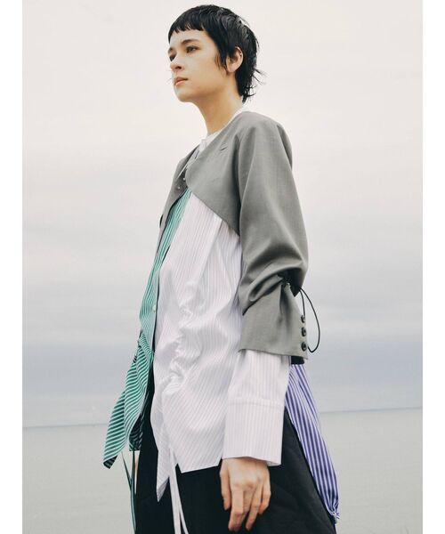 UN3D.（アンスリード）の「ヘムギャザーシャツ（シャツ/ブラウス