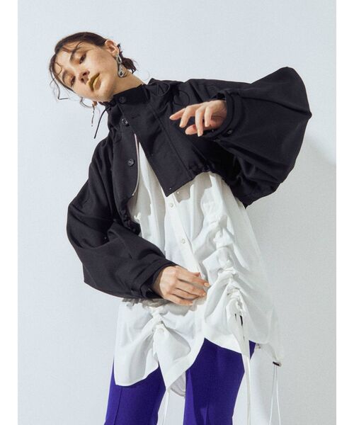 UN3D.（アンスリード）の「ヘムギャザーシャツ（シャツ/ブラウス