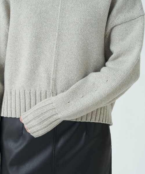 MACPHEE（マカフィー）の「□ラムカシミヤ クルーネックプルオーバー