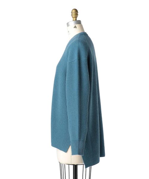 Drawer（ドゥロワー）の「Drawer 9G畦編みクルーネックニット（ニット