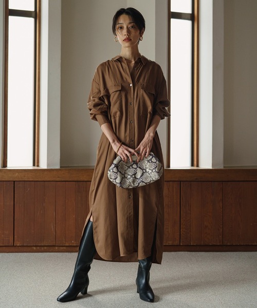 LOUNGEDRESS（ラウンジドレス）の「ポケットシャツワンピース（シャツ