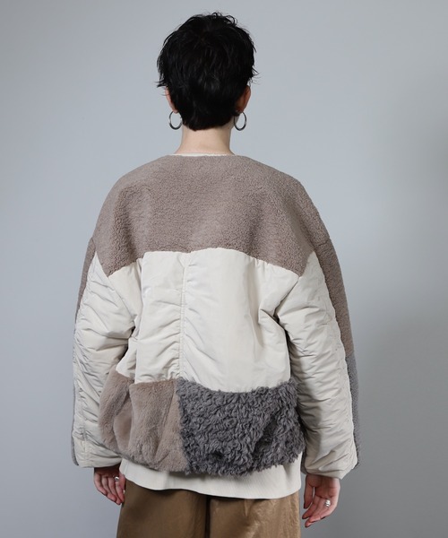 ROSE BUD（ローズバッド）の「パッチワークファージャケット（その他