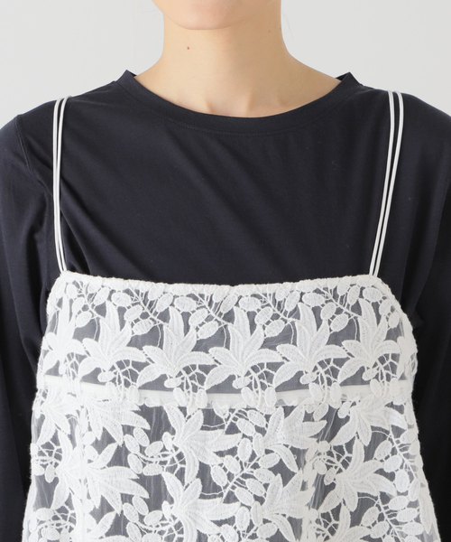 IENA（イエナ）の「レースショートキャミソール（キャミソール）」 - WEAR