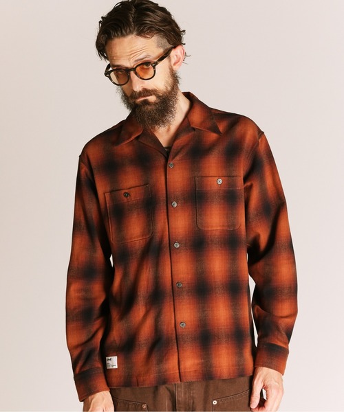 Schott/ショット/OMBRE CHECK FLANNEL LS SHIRT/オンブレチェック