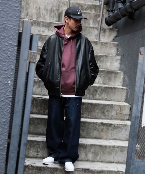 BEAMS（ビームス）の「レザー ボマージャケット（ブルゾン）」 - WEAR