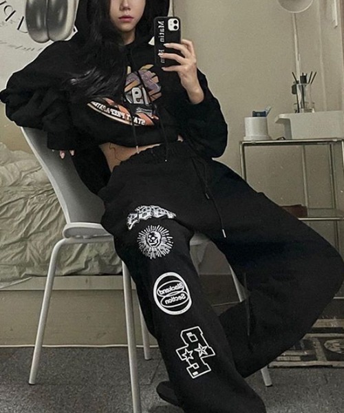 セール】グラフィック ロゴ スカル ストリートデザイン ルーズ