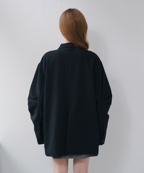 セール】【裏地あり/デザイン袖/チェック&無地】デザインオーバー