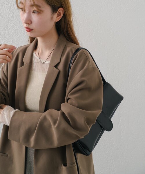 セール】【裏地あり/デザイン袖/チェック&無地】デザインオーバー