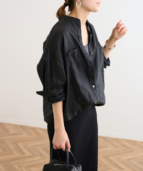 FRAMeWORK（フレームワーク）の「フレンチリネンドロストシャツ