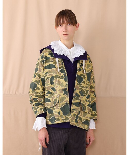 BEAMS BOY ハンティングジャケット カモフラージュ カモが隠れた