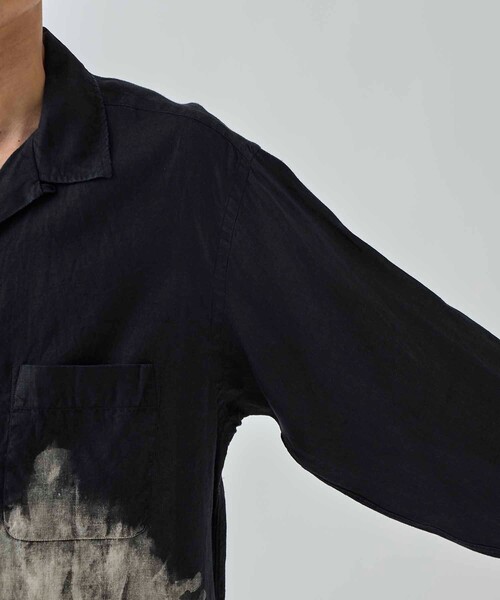 markaware（マーカウェア）の「HEMP SHIRTING OPEN COLLAR SHIRT L/S