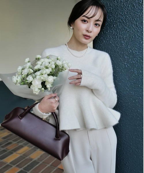 ZOZO限定カラー】ペプラムショートニットトップス（ニット/セーター