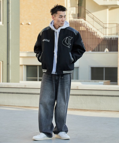 CALEE（キャリー）の「CALEE/キャリー WOOL MELTON STADIUM JUMPER