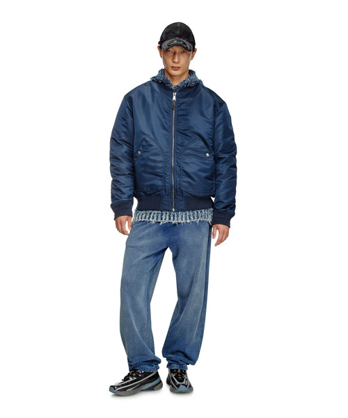 メンズ ボンバージャケット エンブロイダリー（ブルゾン）｜DIESEL