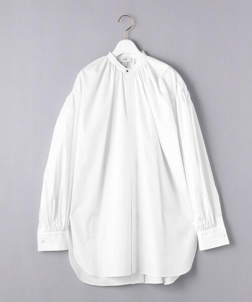 HYKE（ハイク）の「＜HYKE（ハイク）＞T/C ギャザー シャツ