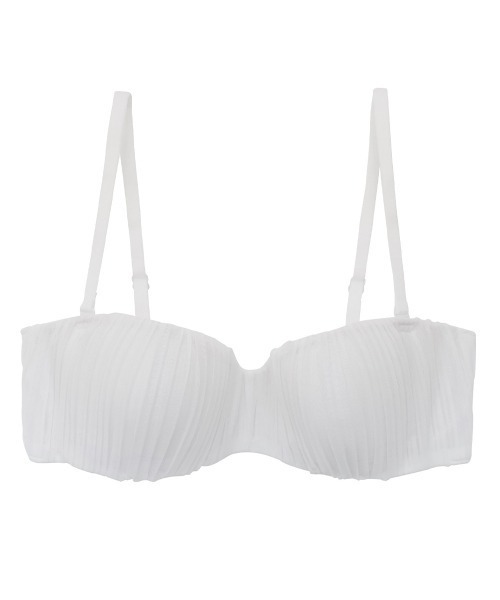 Melodie プリーツストラップレスブラジャー（ブラジャー）｜ANNEBRA