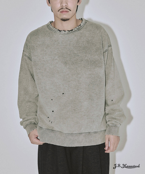 J.S.Homestead / パシフィック 裏毛 ダメージ スウェット（Tシャツ