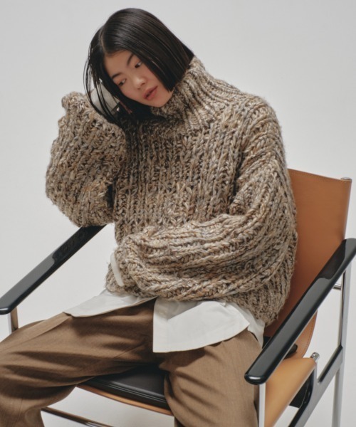 TODAYFUL（トゥデイフル）の「Mix Turtle Handknit（ニット/セーター
