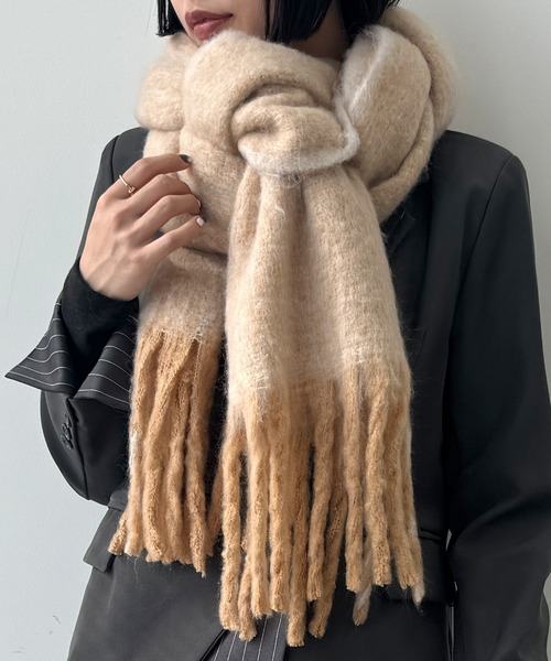 セール】バイカラーボリュームマフラー（マフラー）｜SEN TOKYO（セン