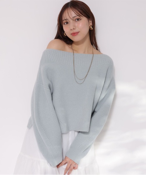 Mystrada（マイストラーダ）の「アクアオフショルニット（ニット