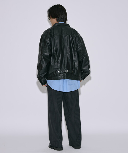 Firsthand/ファーストハンド リラックスフィット レザージャケット