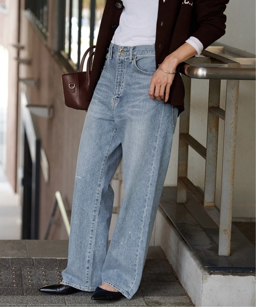 セール】≪追加・ベストセラー≫デニムストレートパンツ3（デニム