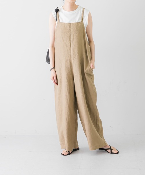 かぐれ（カグレ）の「リネンサロペット（サロペット/オーバーオール