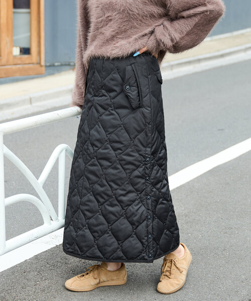 セール】限定展開 TAION/タイオン MILITARY DOWN SKIRT/ミリタリー