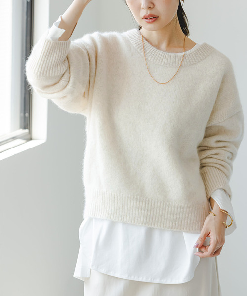 セール】YAKクルーネックプルオーバー（ニット/セーター）｜NOBLE