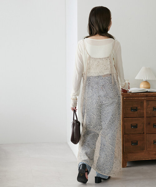 MIX糸メッシュキャミワンピース（ワンピース）｜DISCOAT（ディスコート