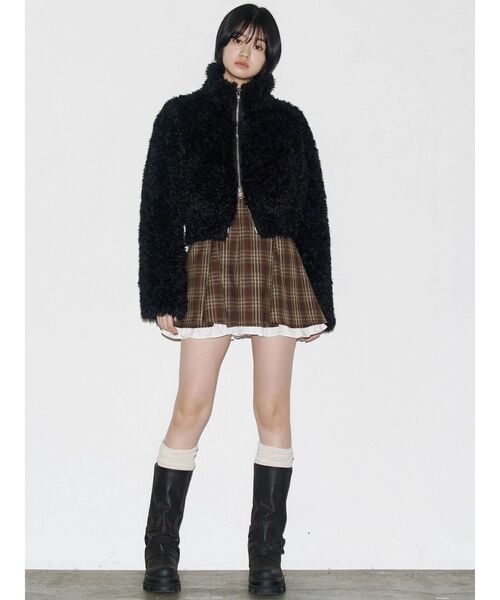 EMODA（エモダ）の「シングルミニボアブルゾン（ブルゾン）」 - WEAR