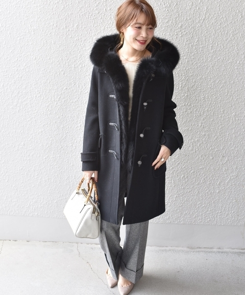 SHIPS（シップス）の「ファーダッフルコート-0349◇（ダッフルコート