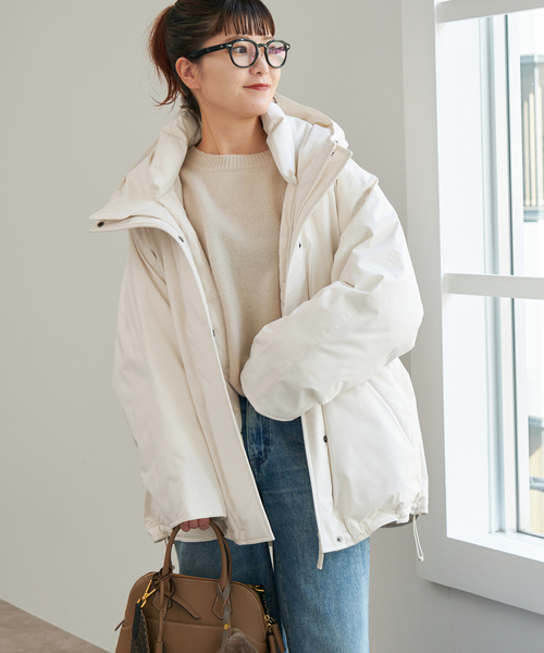 Spick & Span（スピックアンドスパン）の「撥水フーデッドダウンハーフ