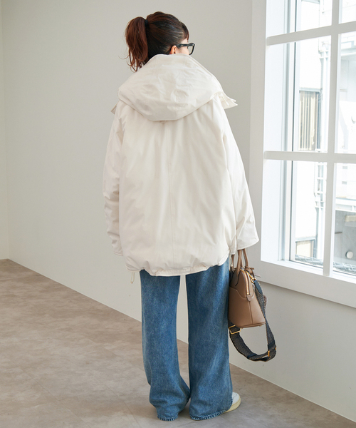 Spick & Span（スピックアンドスパン）の「撥水フーデッドダウンハーフ