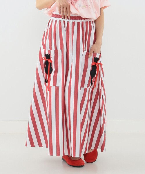 mmts（マミタス）の「黒猫ストライプ スカート（スカート）」 - WEAR