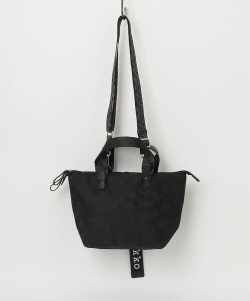 Unikko / tote shoulder bag S black（ショルダーバッグ）｜marimekko