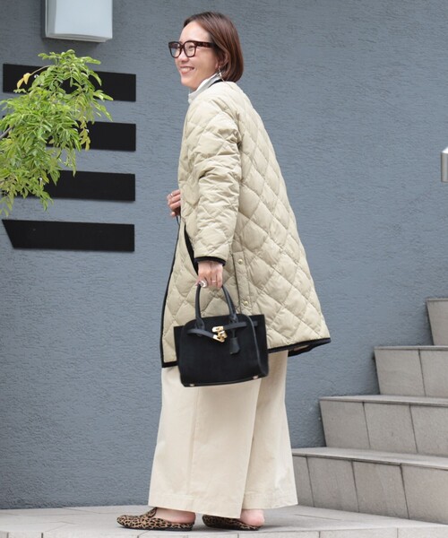 セール】【TAION×LIMONTA】別注ベロアパイピングロングダウン（ダウン