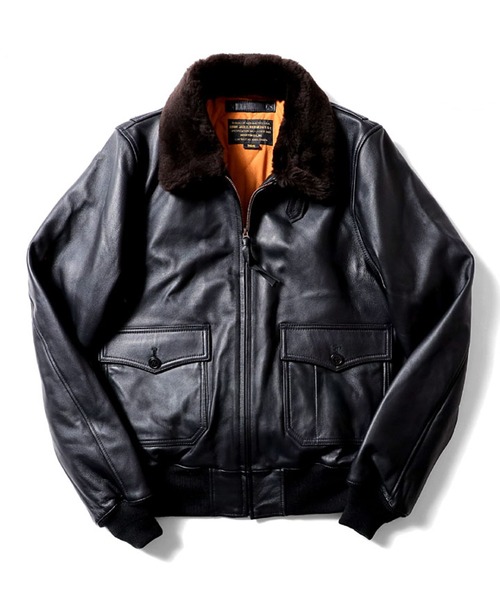 HOUSTON ヒューストン G-1 LEATHER JACKET G-1 ラムレザー ムートン