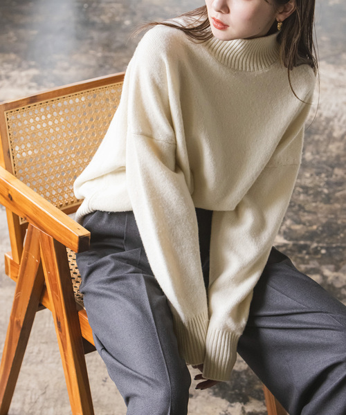 Noble（ノーブル）の「Super160sタートルネックニット（ニット