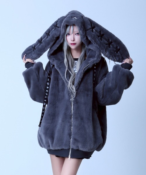 REFLEM（レフレム）の「『REFLEM/レフレム』うさ耳BIGファーパーカー