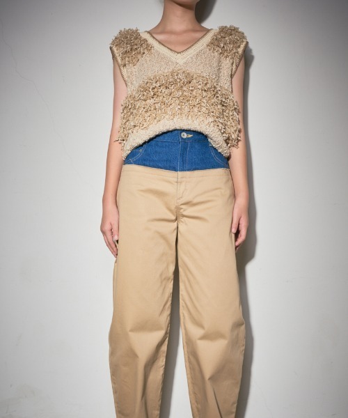 leinwande（ラインヴァンド）の「Tweed Fringe Top（その他トップス