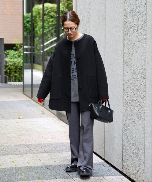 セール】≪WEB限定追加≫ハミルトンリバークルーネックコート（ノー